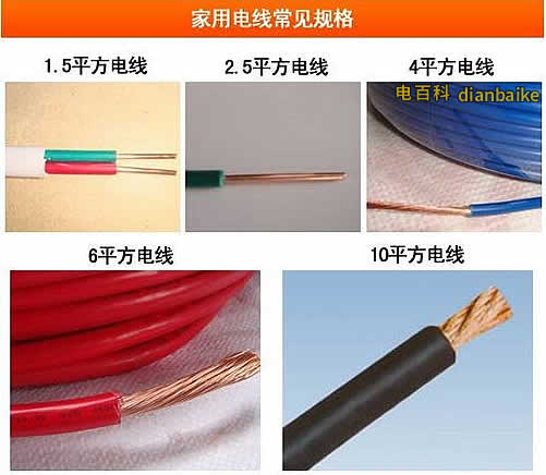 家用常見電線規格圖片